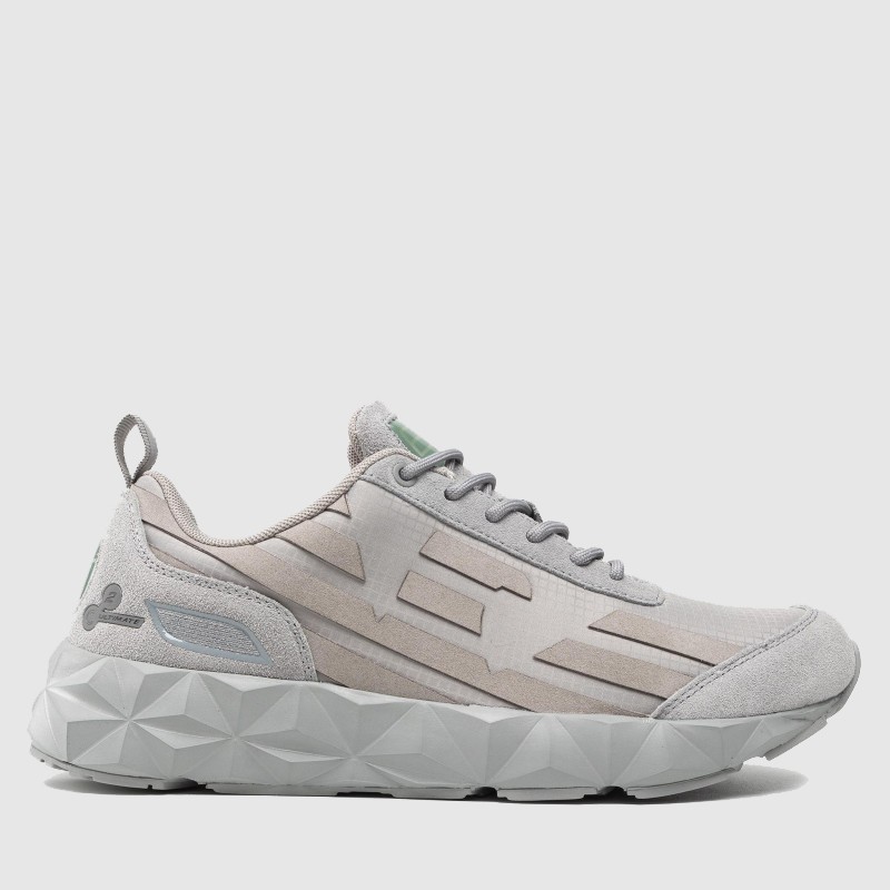 EA7 Szare sneakersy męskie z dużym logo