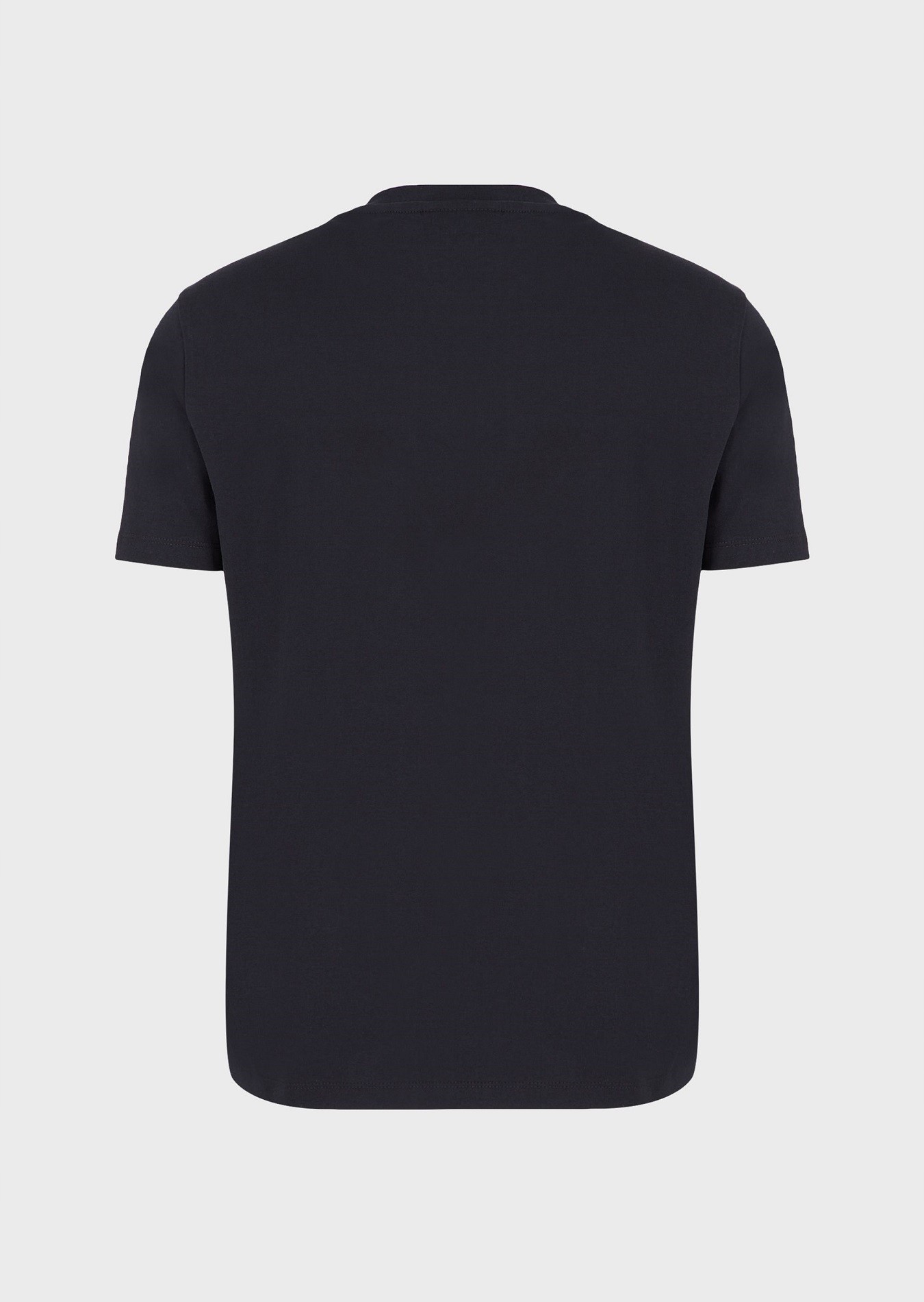 EMPORIO ARMANI T-shirt navy blue embroidered logo