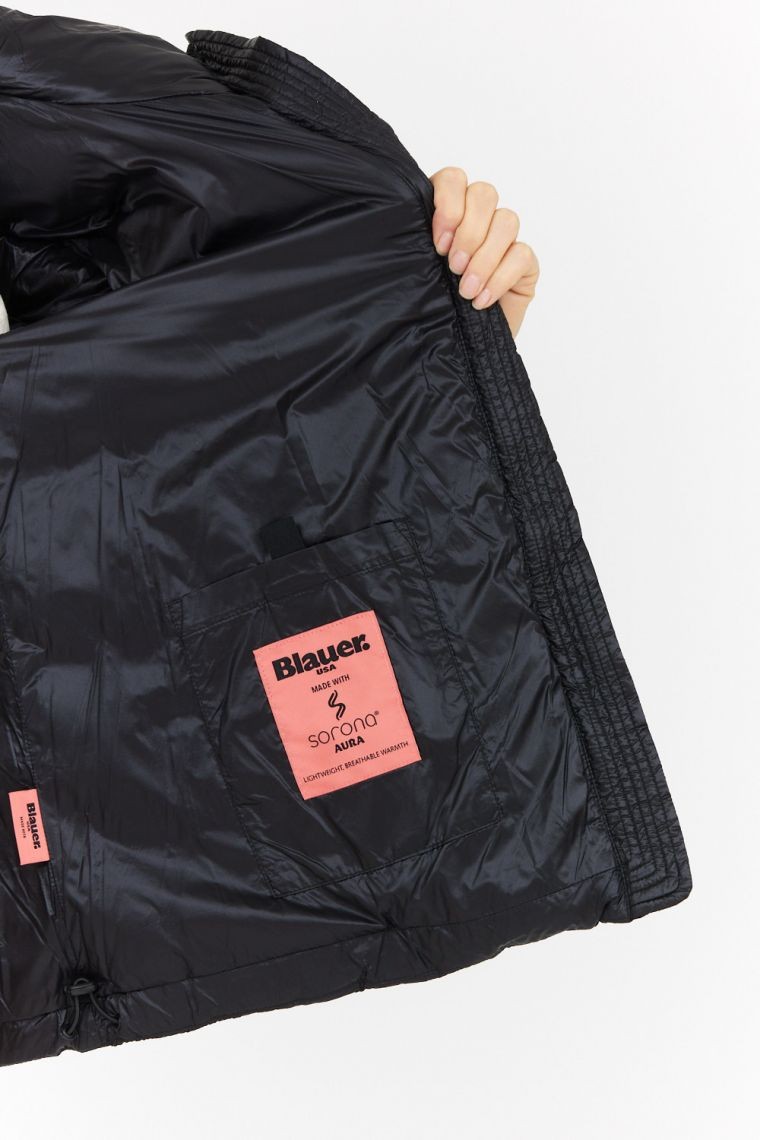 BLAUER Czarna puchowa kurtka damska Joy