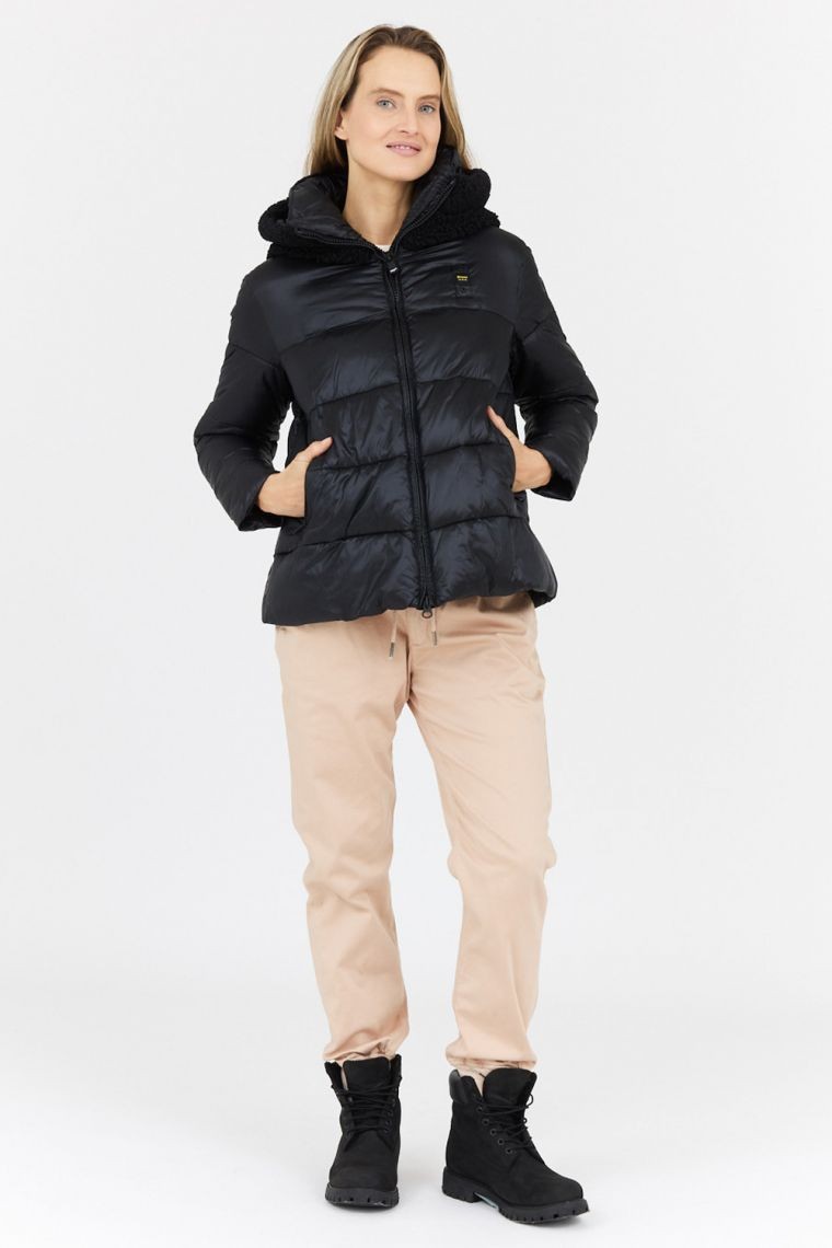 BLAUER Czarna puchowa kurtka damska Joy