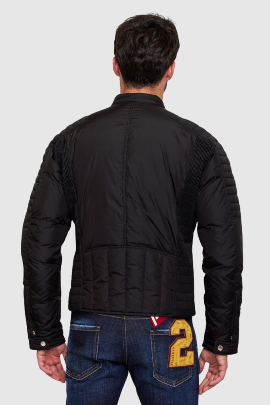 DSQUARED2 Чоловічий чорний пуховик з коміром-стійкою