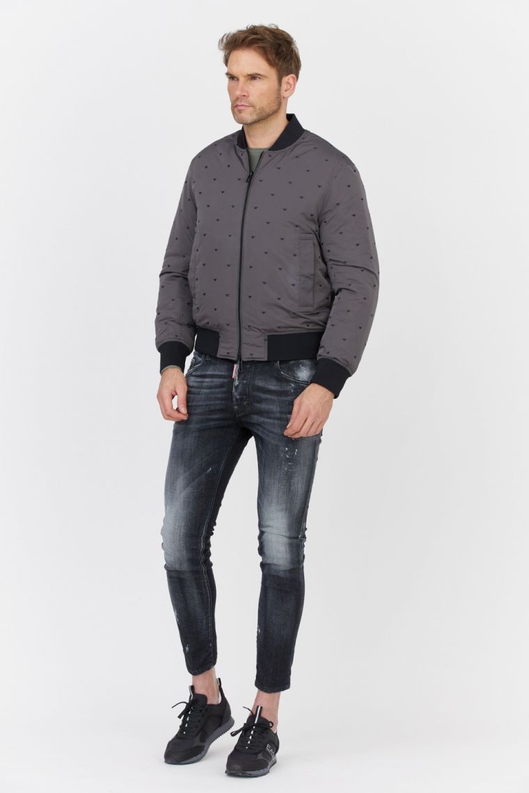 EMPORIO ARMANI Double-sided men's logo jacket