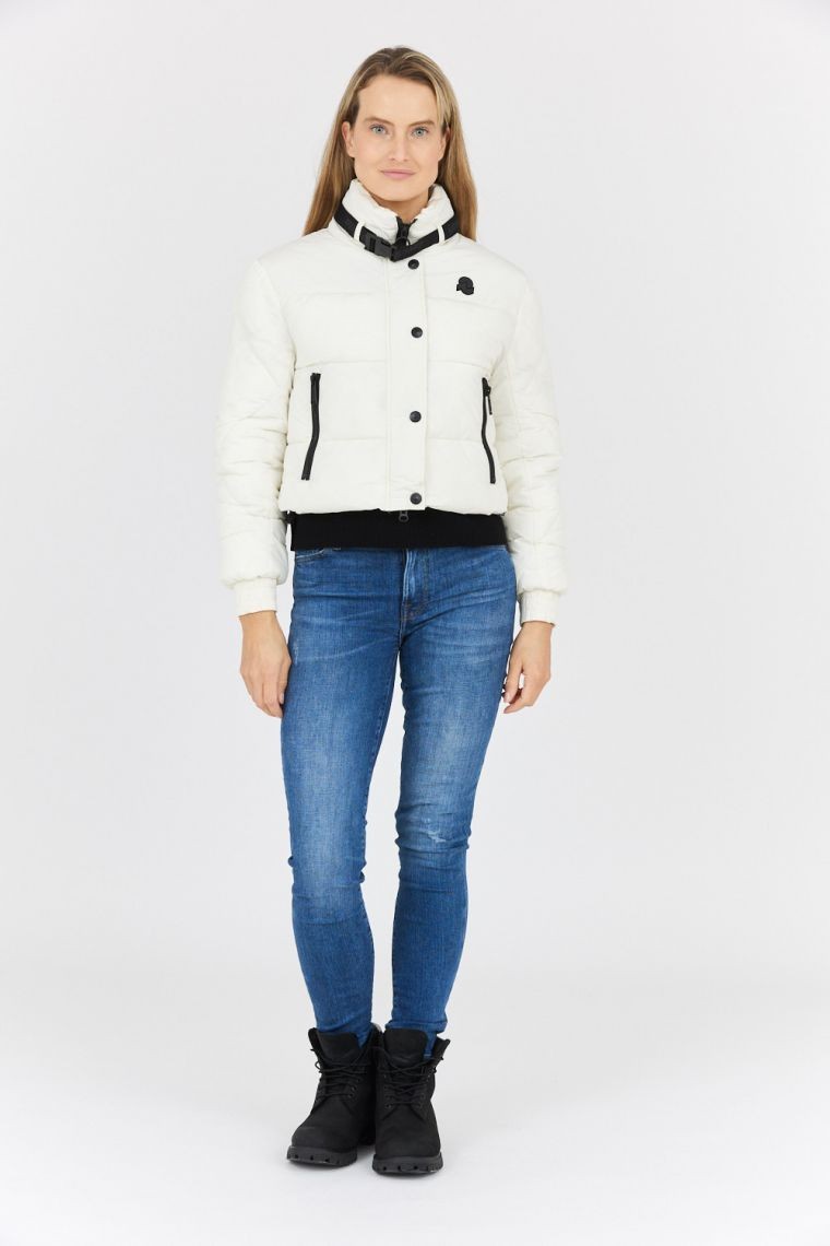 INVICTA Kremowa puchowa kurtka damska Isidore