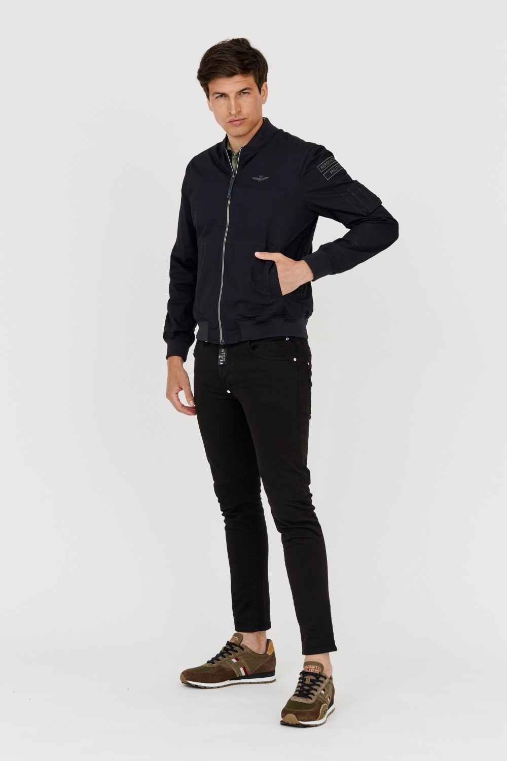 AERONAUTICA MILITARE Czarna bomberka