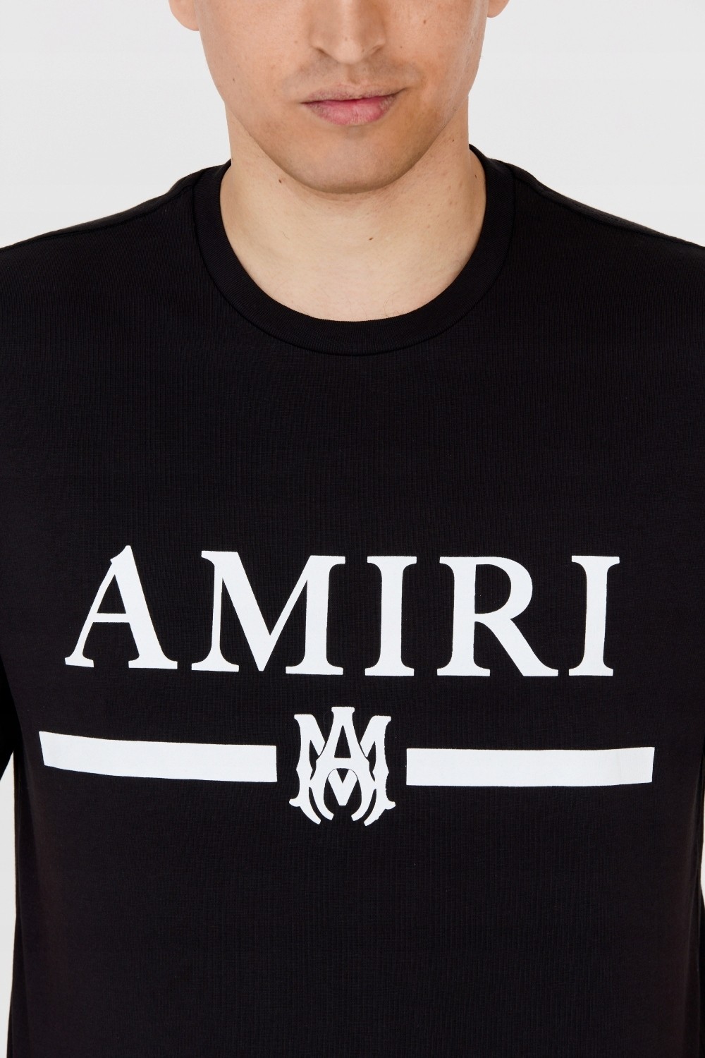 AMIRI T-shirt męski czarny z podkreślonym logo