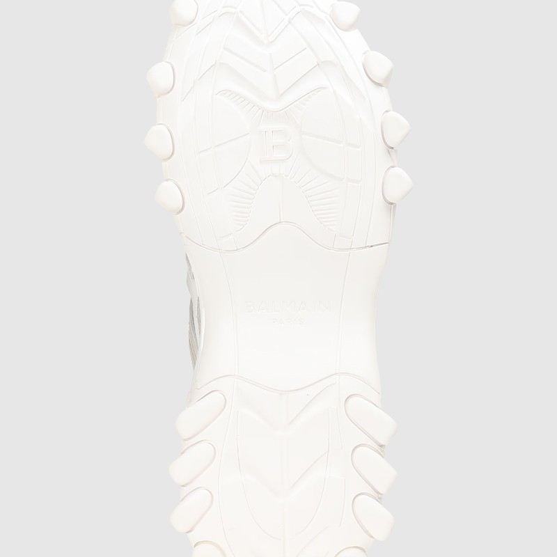 BALMAIN Sneakersy skórzane damskie białe B-East