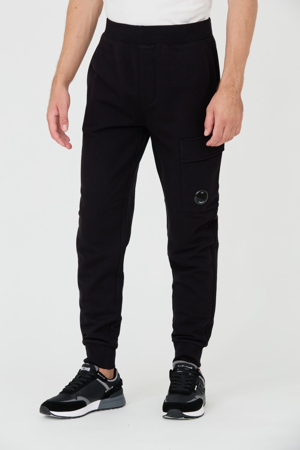 C.P. COMPANY Czarne spodnie dresowe Cargo Pant
