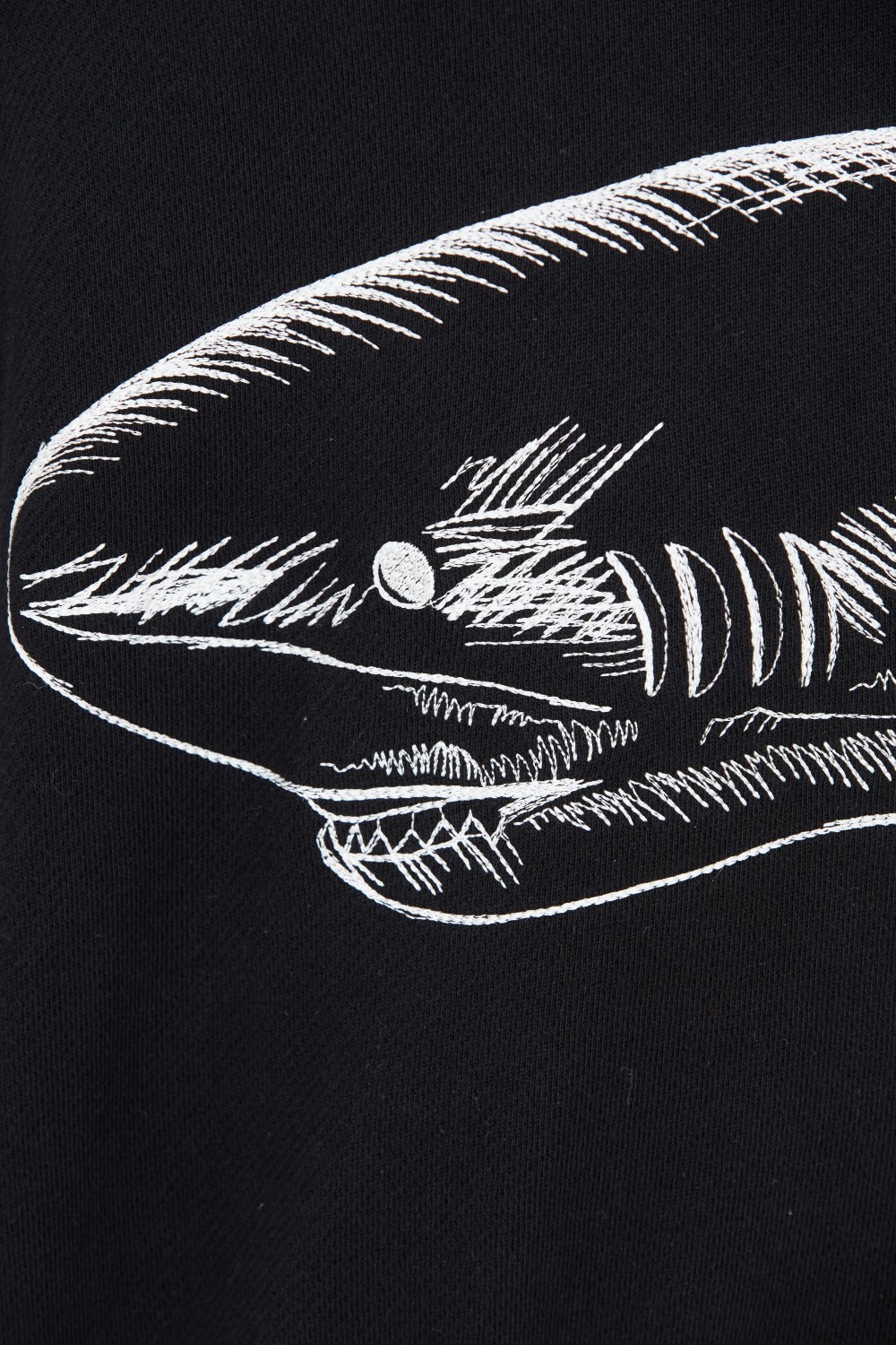 PALM ANGELS Czarna bluza Split Shark Crew