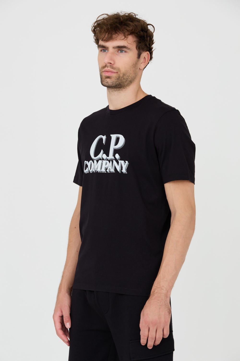 C.P. COMPANY Czarny t-shirt Short Sleeve