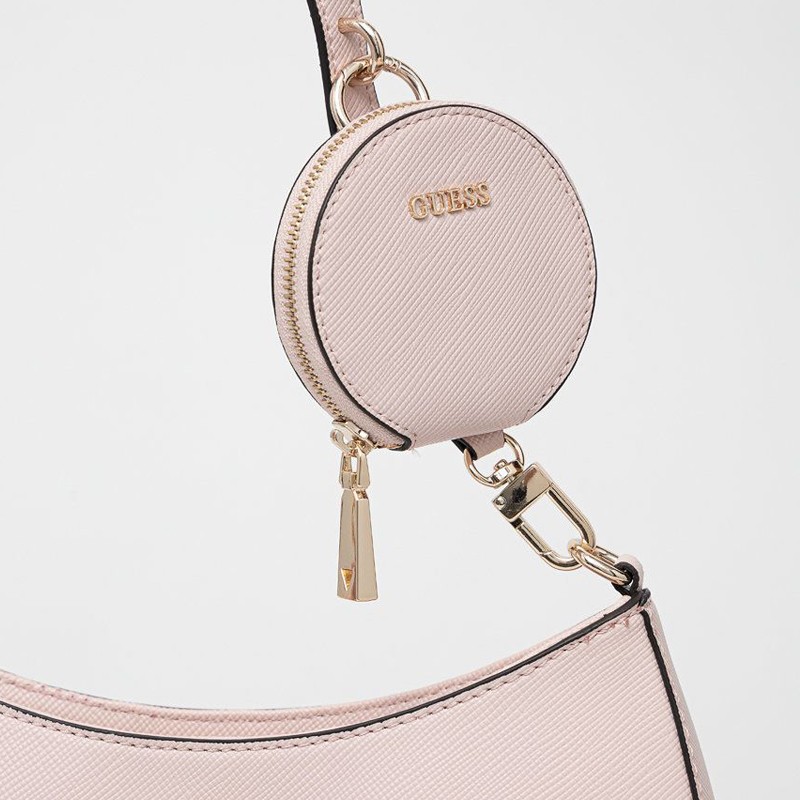 GUESS Różowa torebka na ramię z portfelikiem