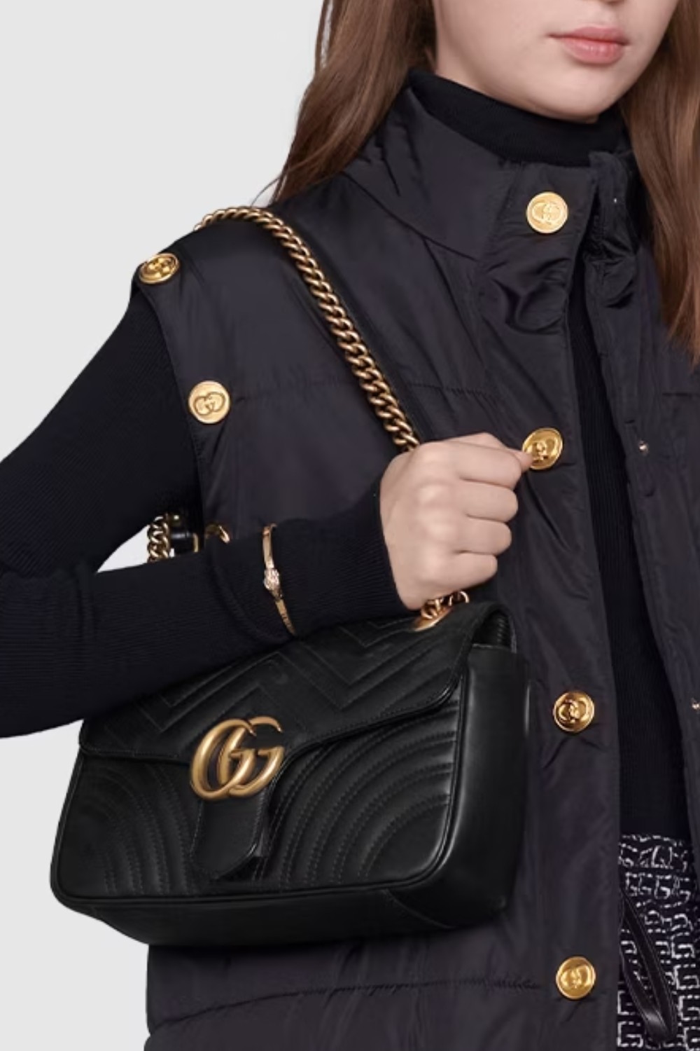 GUCCI Skórzana torebka Marmont