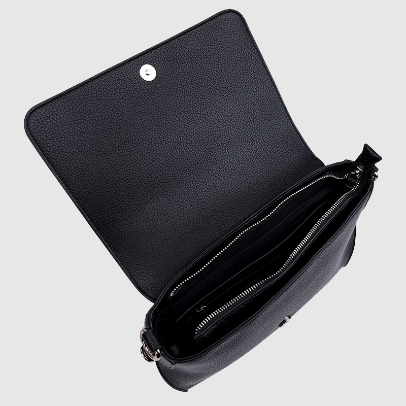 VALENTINO Duża czarna listonoszka haggis