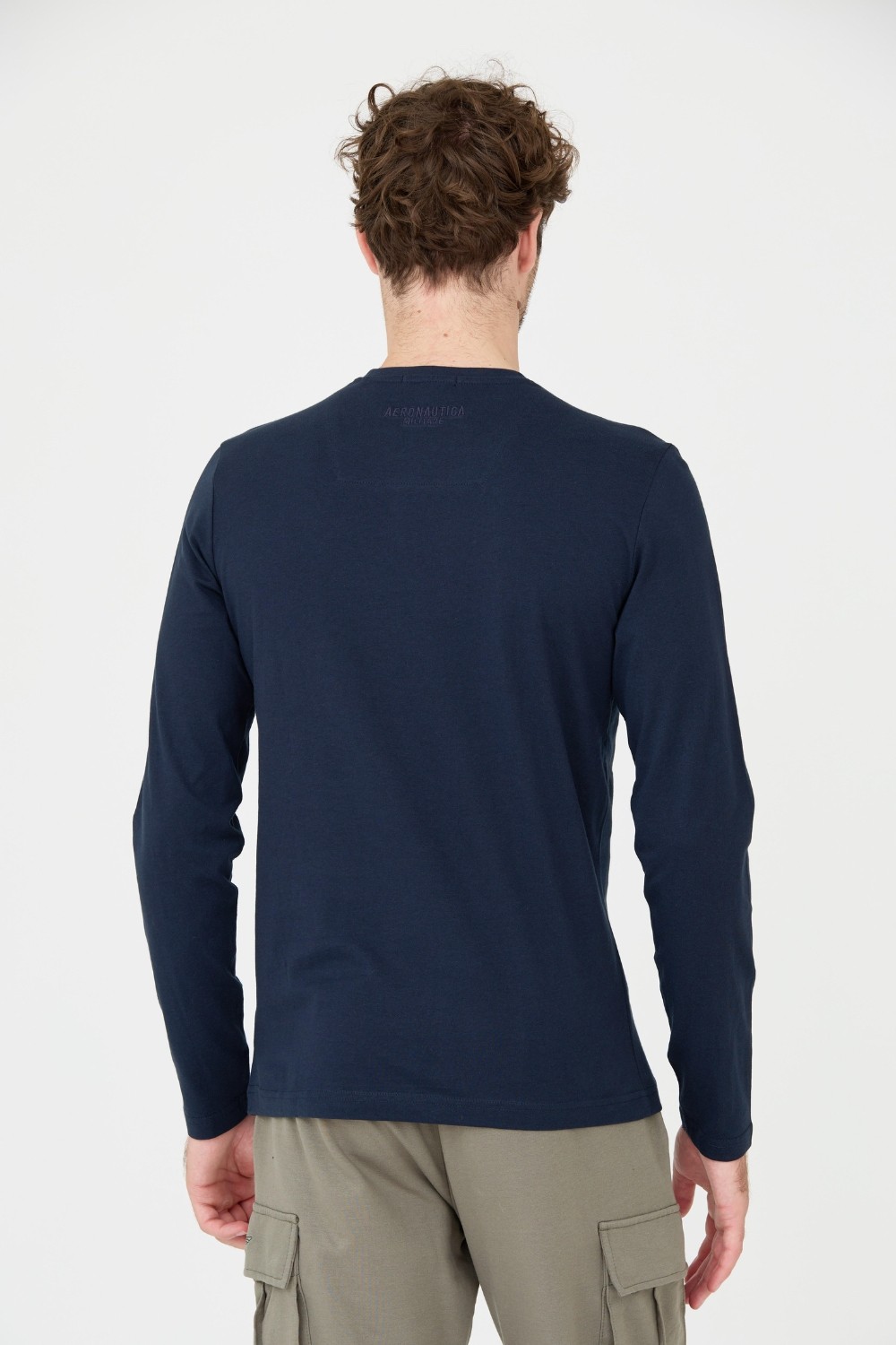 AERONAUTICA MILITARE Granatowy longsleeve