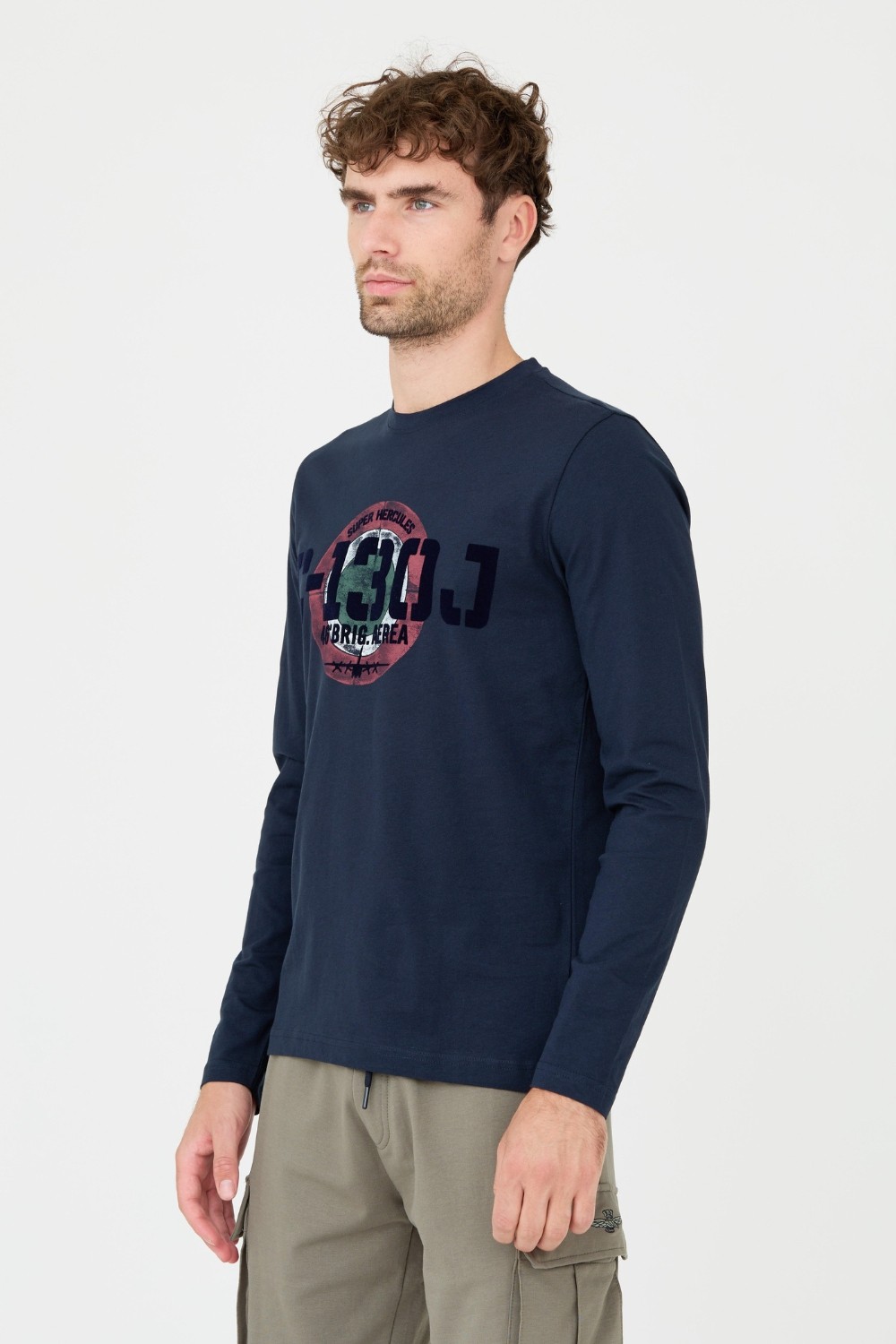 AERONAUTICA MILITARE Granatowy longsleeve