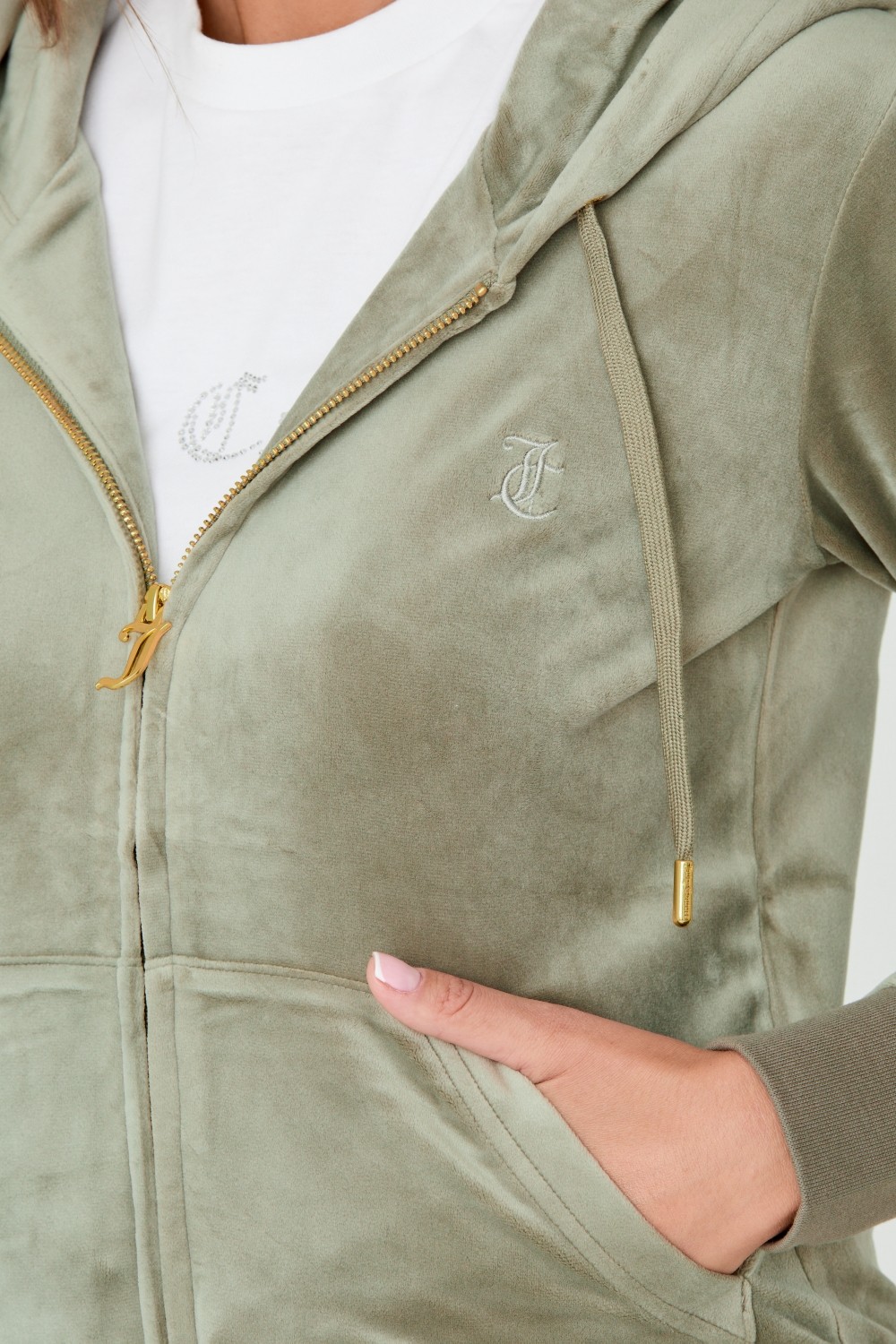 JUICY COUTURE Zielona bluza Robertson