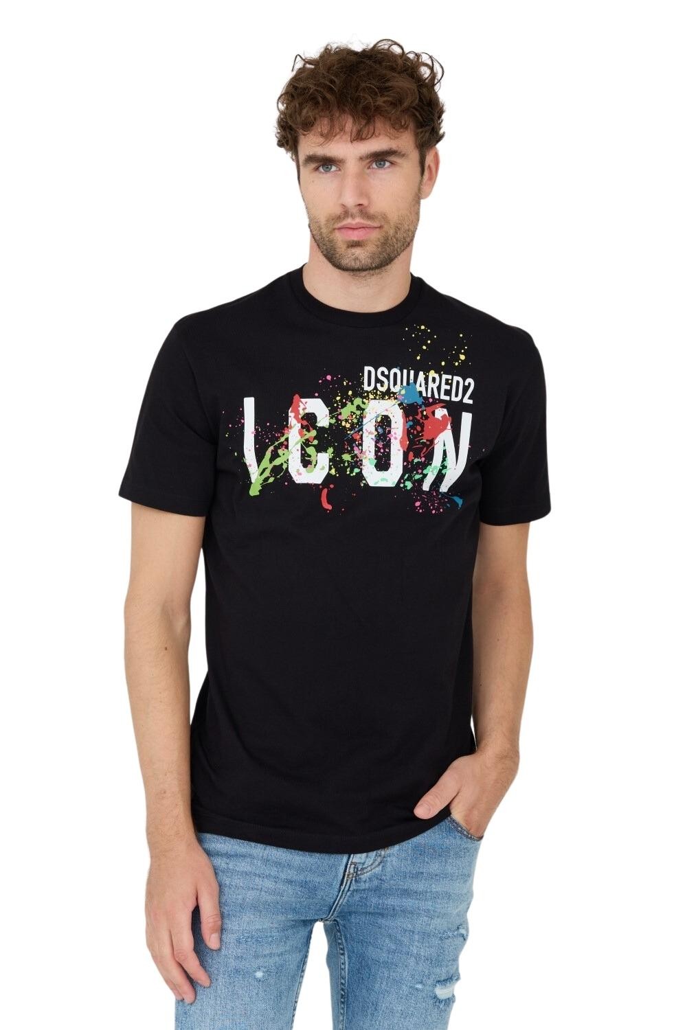 DSQUARED2 Czarny t-shirt