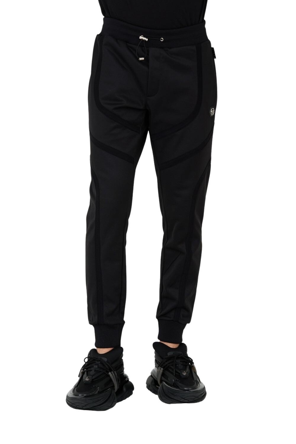PHILIPP PLEIN Czarne spodnie dresowe Jogging Trousers Basic