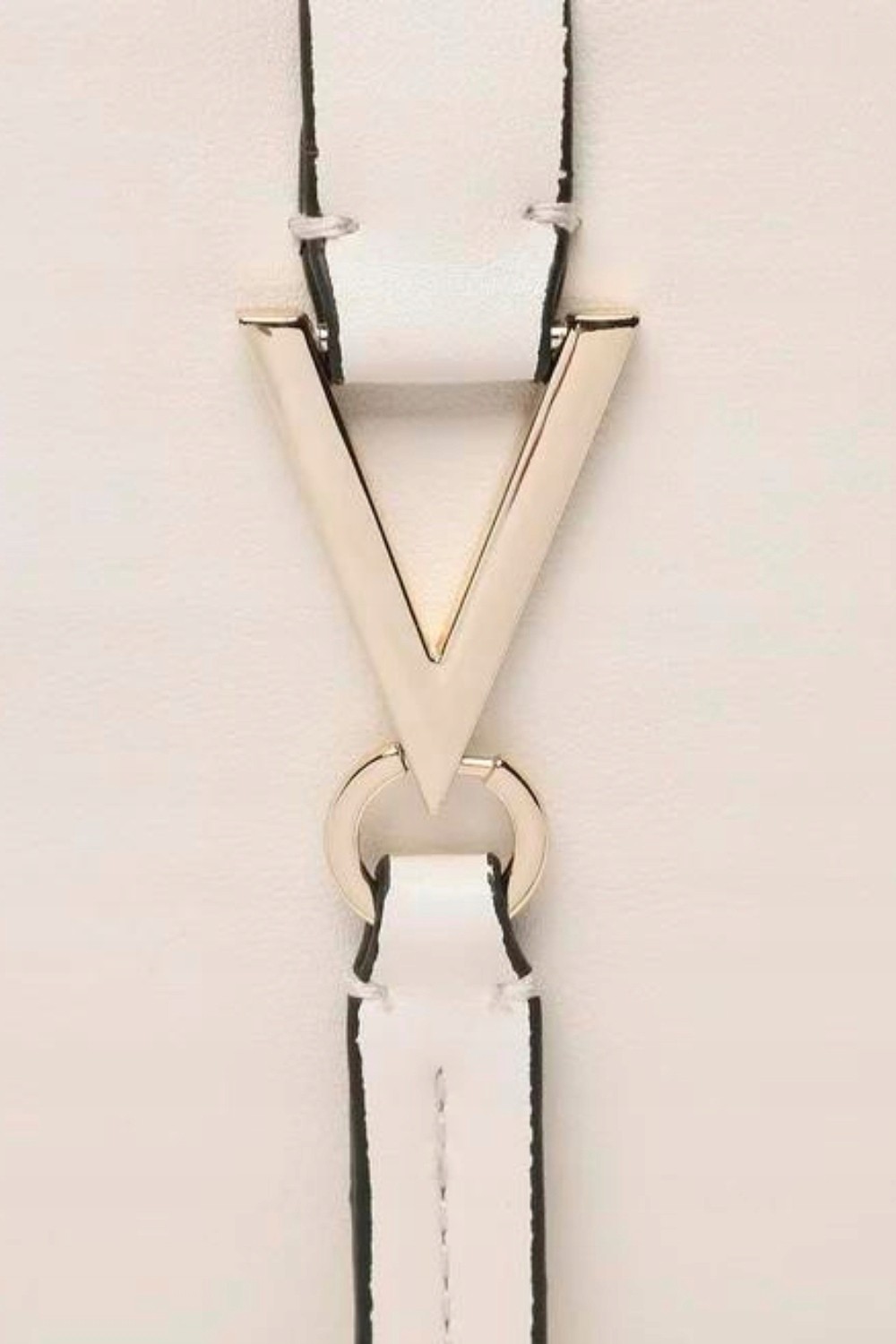 VALENTINO Kremowa torebka Miranda Camera Bag