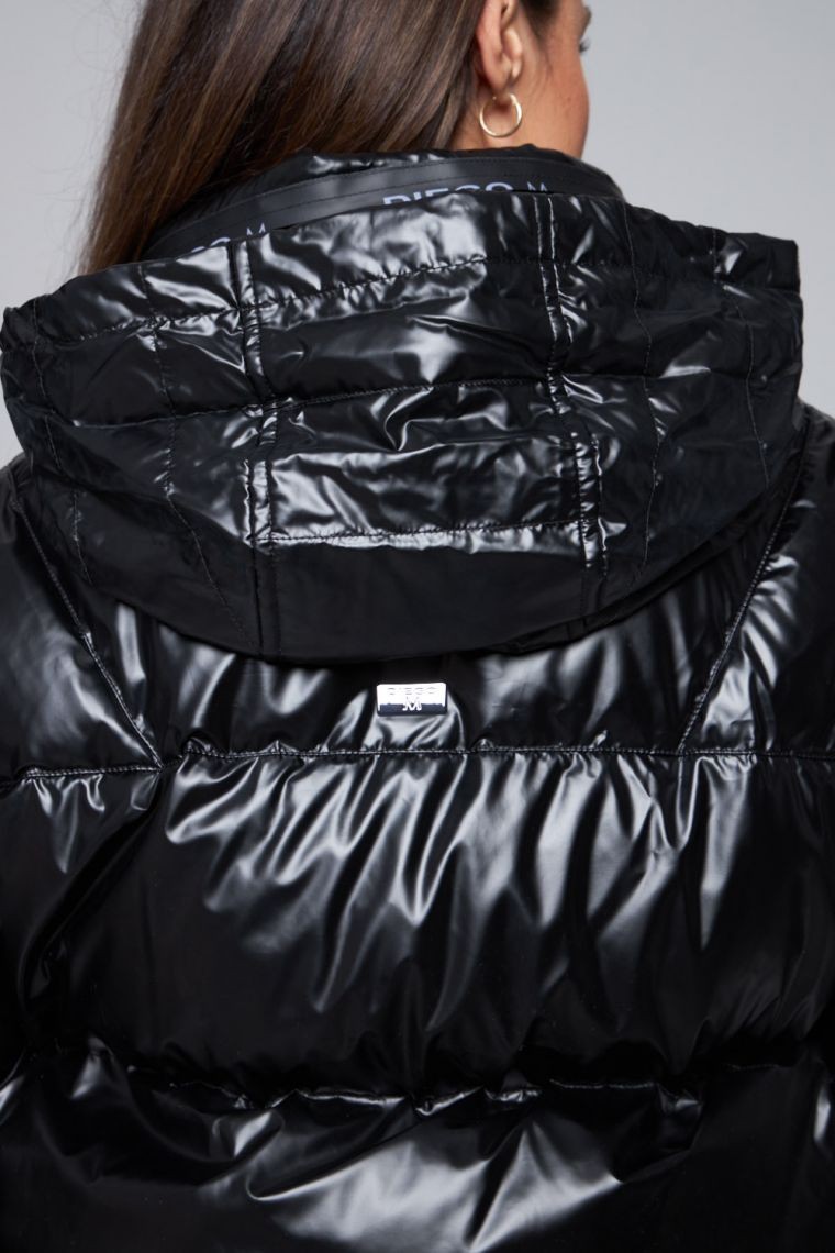 DIEGO M Czarna kurtka puchowa damska