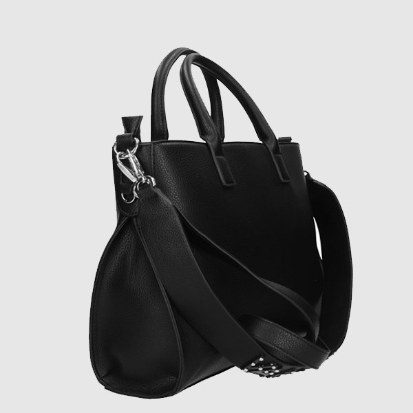 VALENTINO Large black haggis handbag
