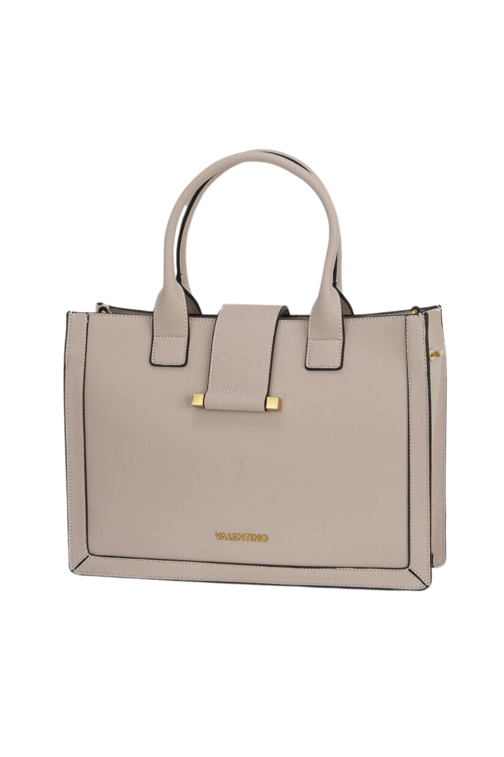 VALENTINO Beżowa duża torebka Frosty