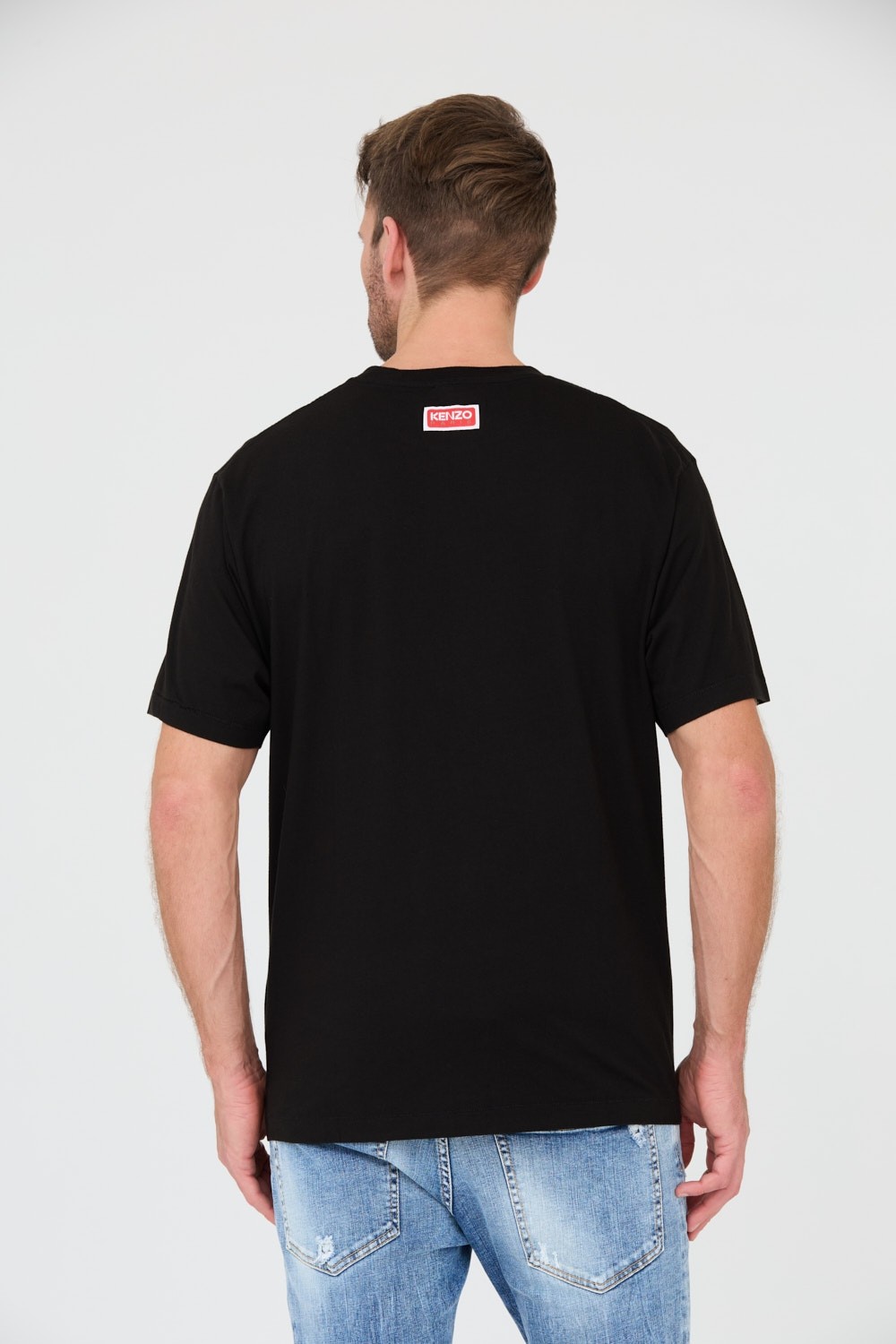 KENZO Czarny t-shirt Tiger Varsity Jungl