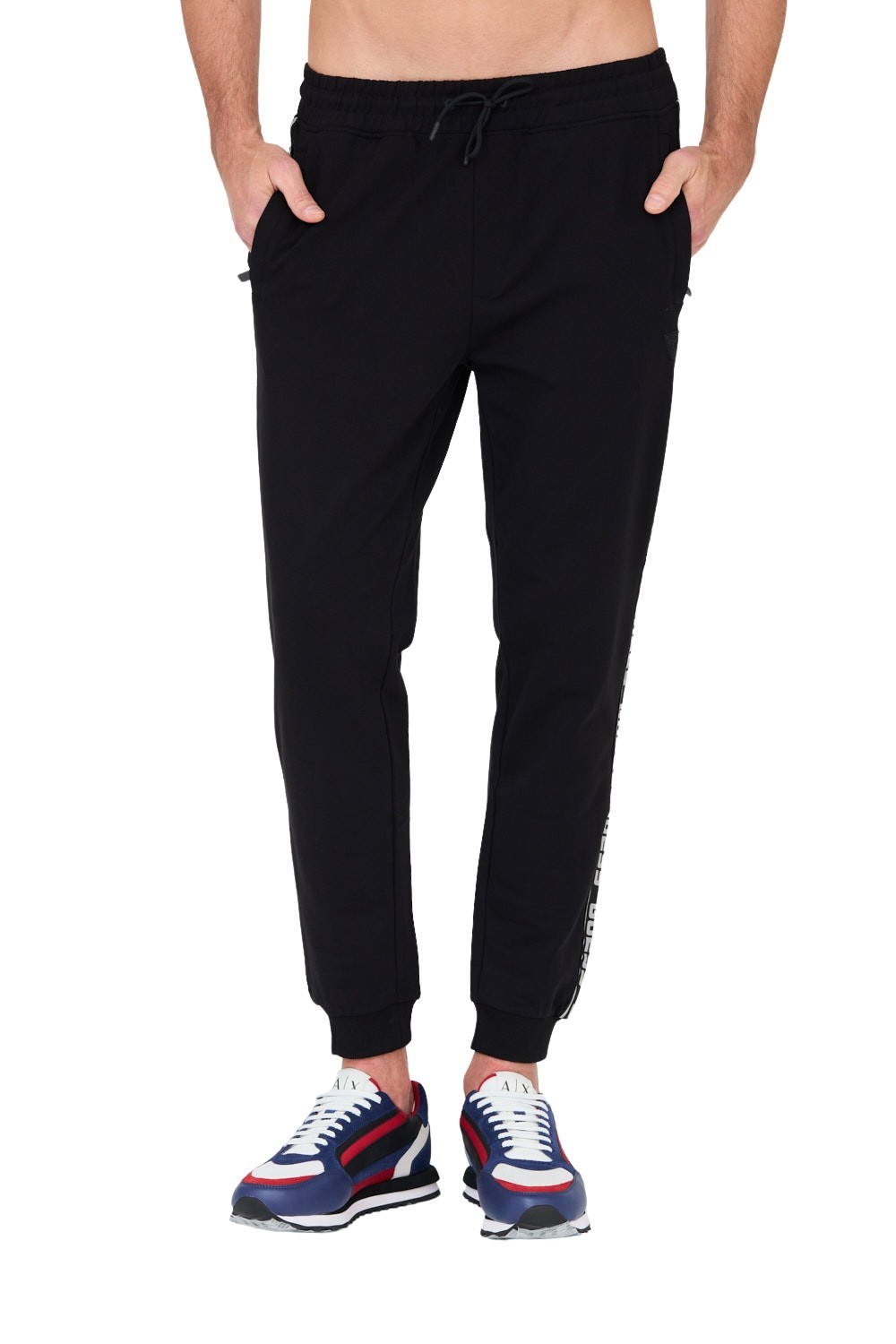 GUESS Czarne spodnie dresowe