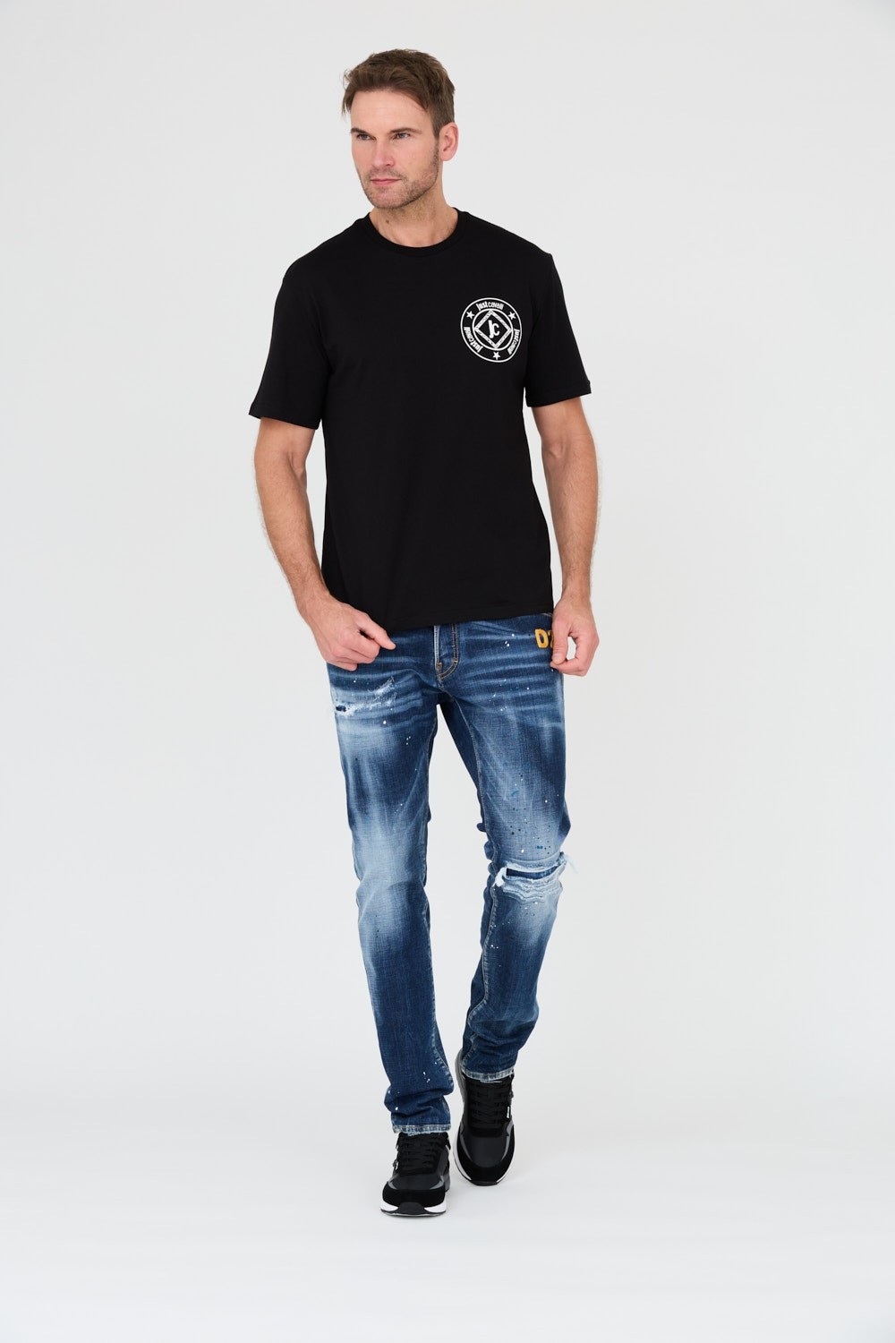JUST CAVALLI Black Fiche t-shirt