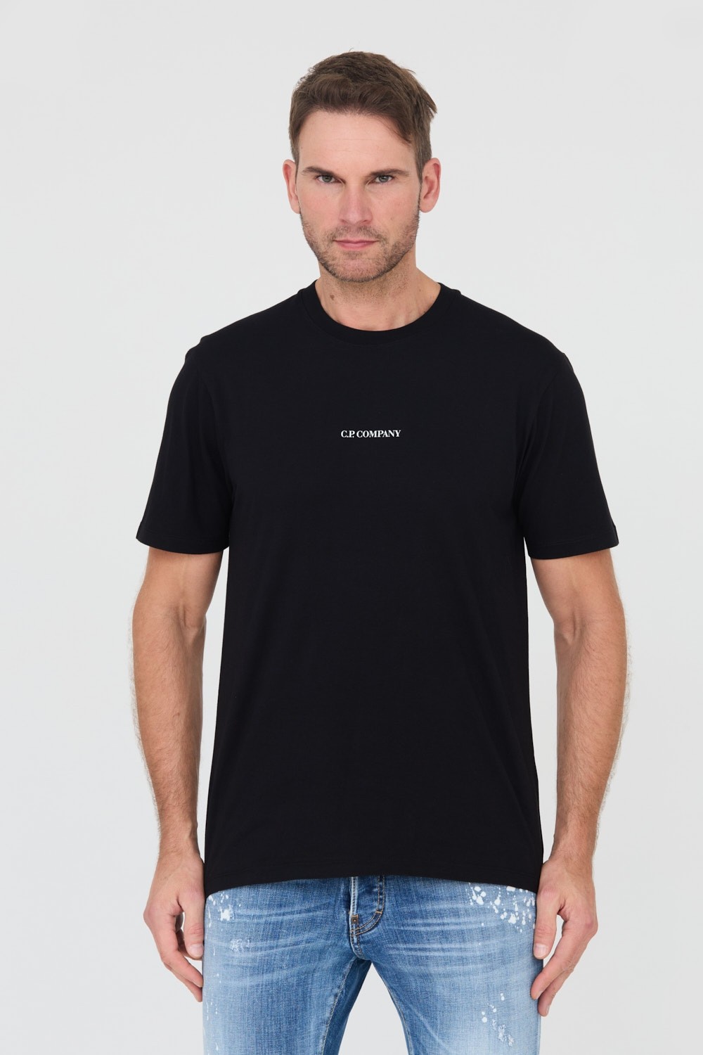 C.P. COMPANY Czarny t-shirts Short Sleeve