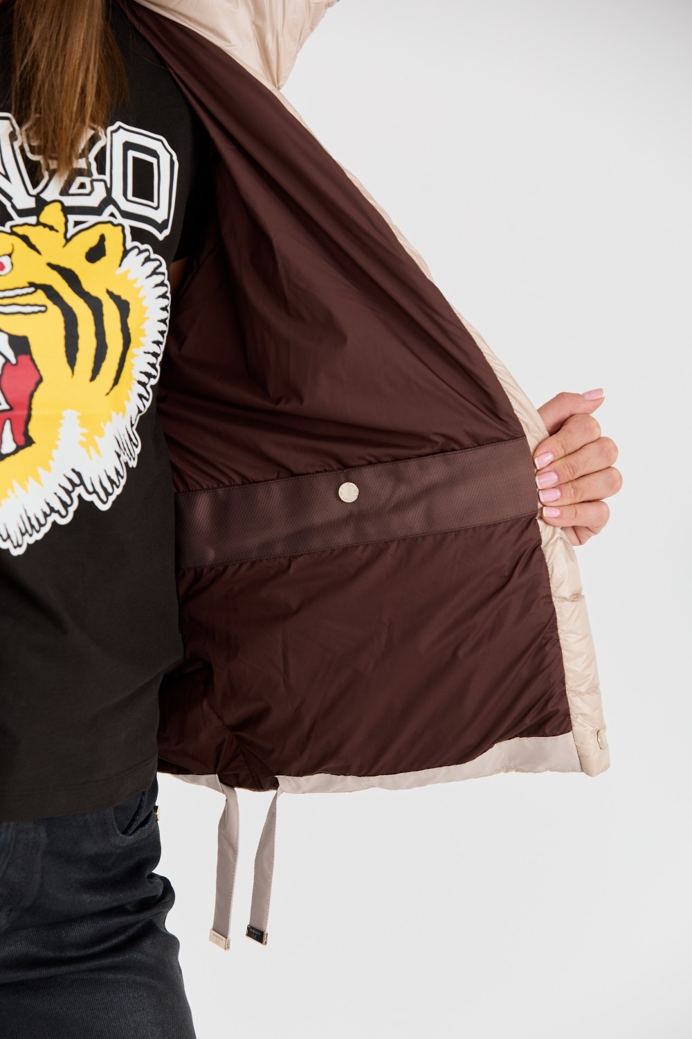 DIEGO M Beżowa kurtka