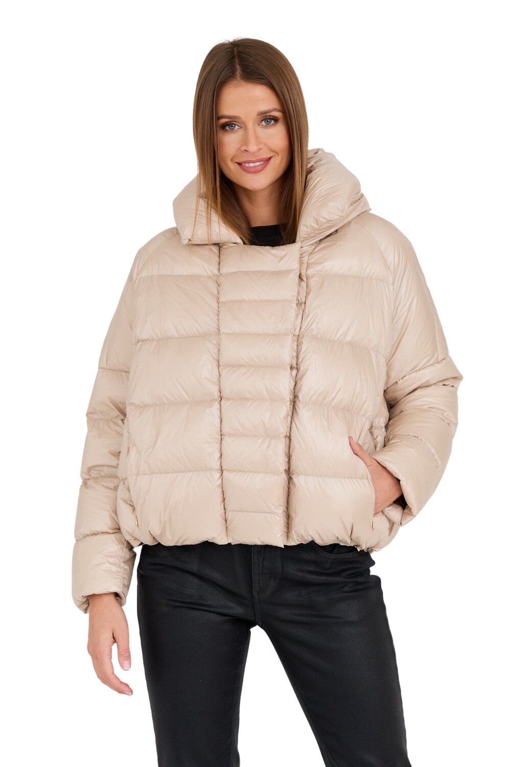 DIEGO M Beżowa kurtka