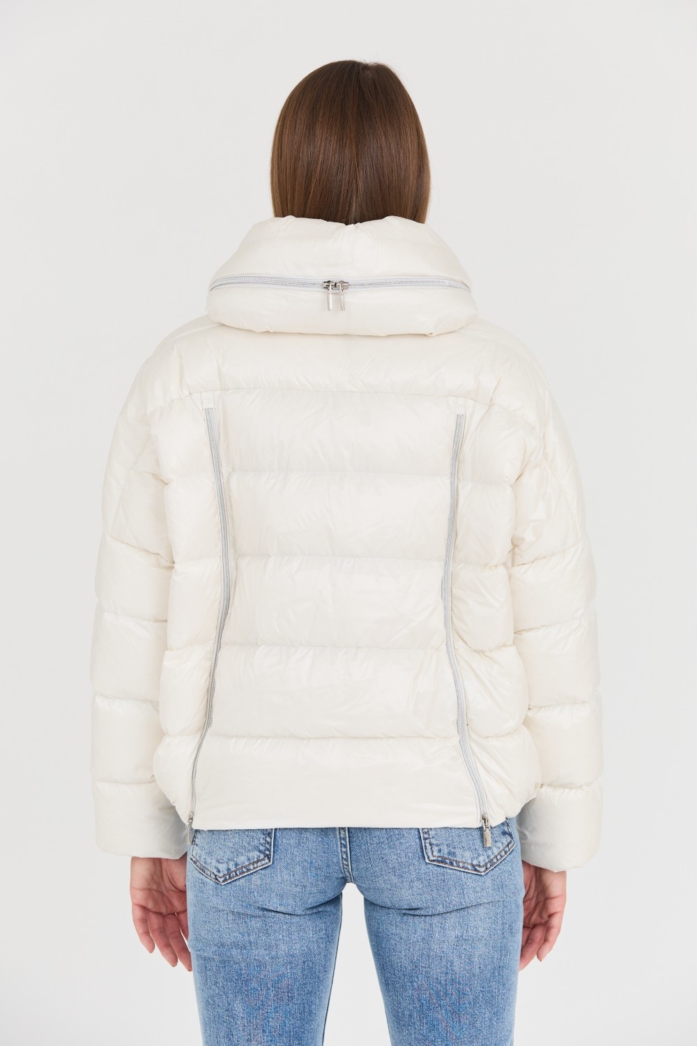 DIEGO M Biała kurtka