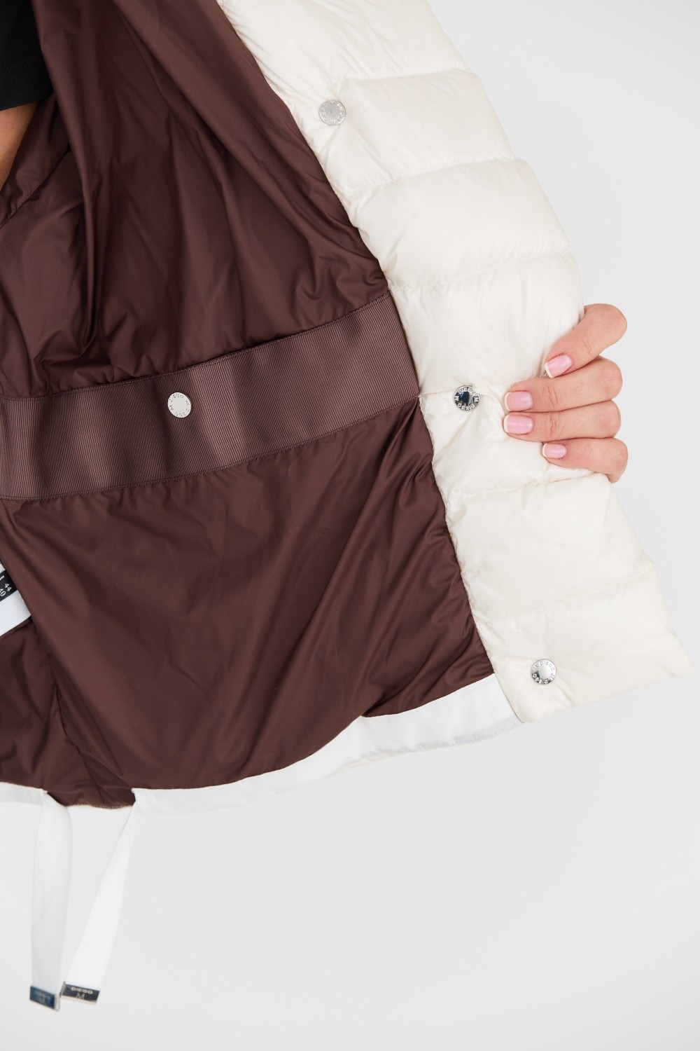 DIEGO M Biała kurtka