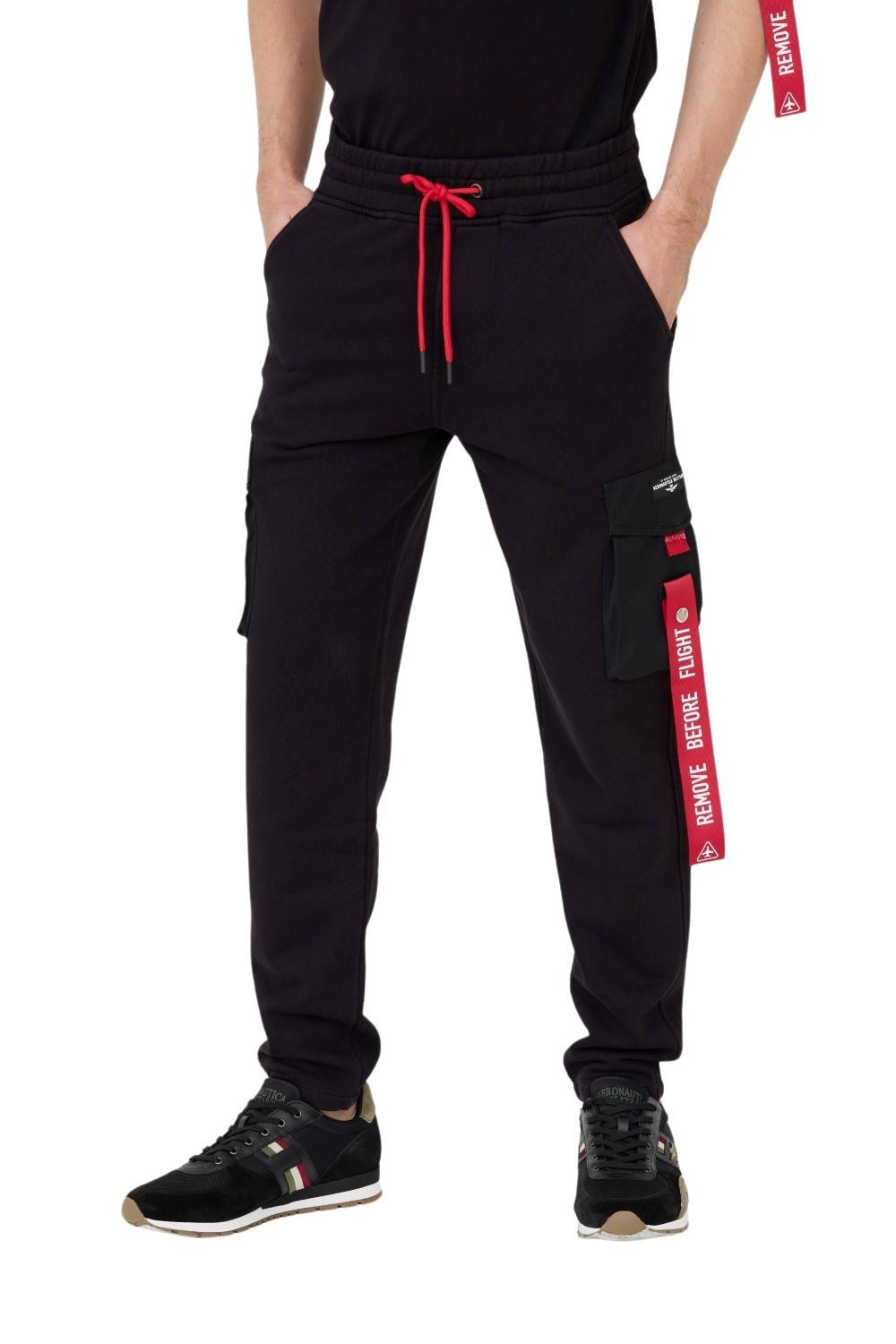 AERONAUTICA MILITARE Czarne bojówki