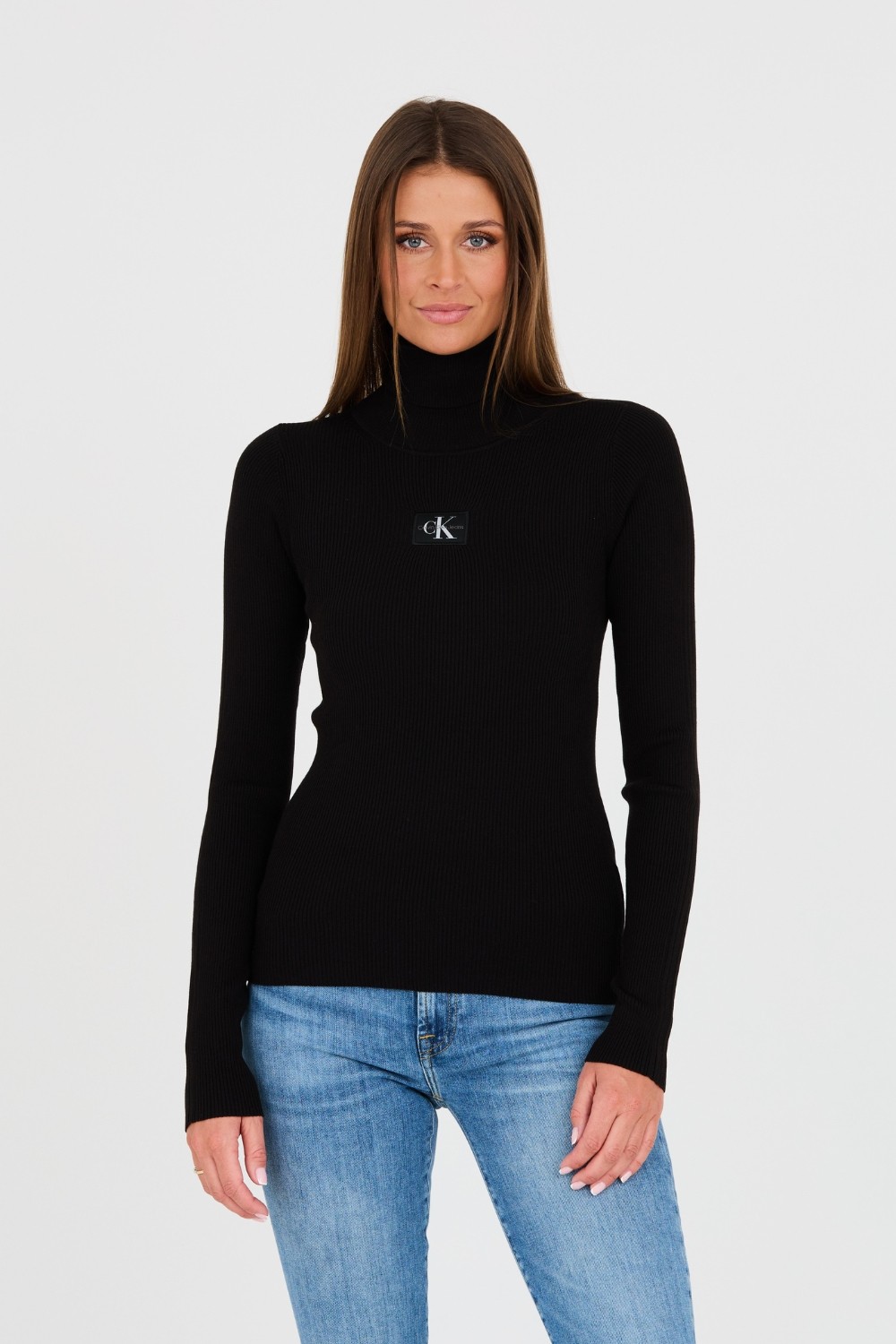 CALVIN KLEIN Czarny golf