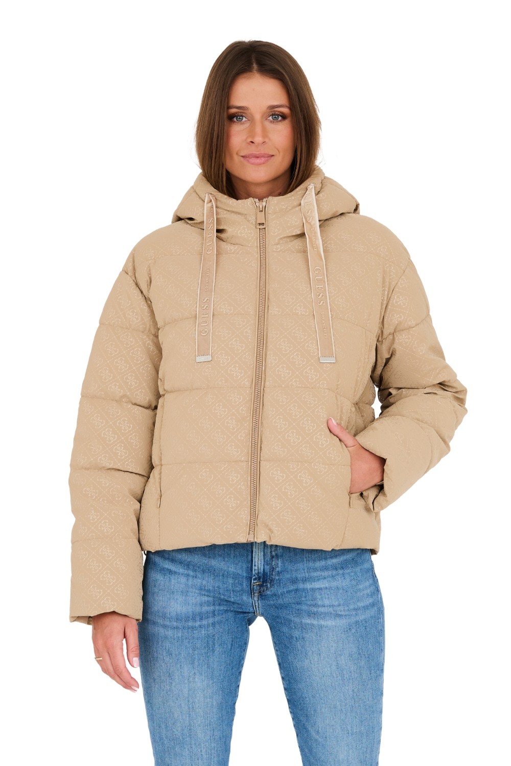 GUESS Beżowa damska kurtka
