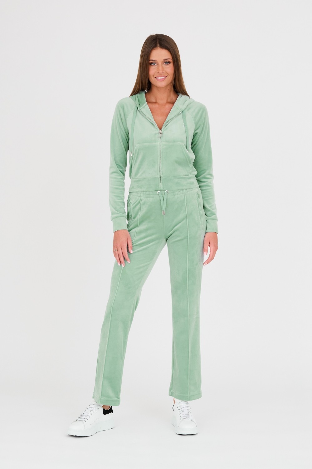 JUICY COUTURE Seledynowa bluza Madison