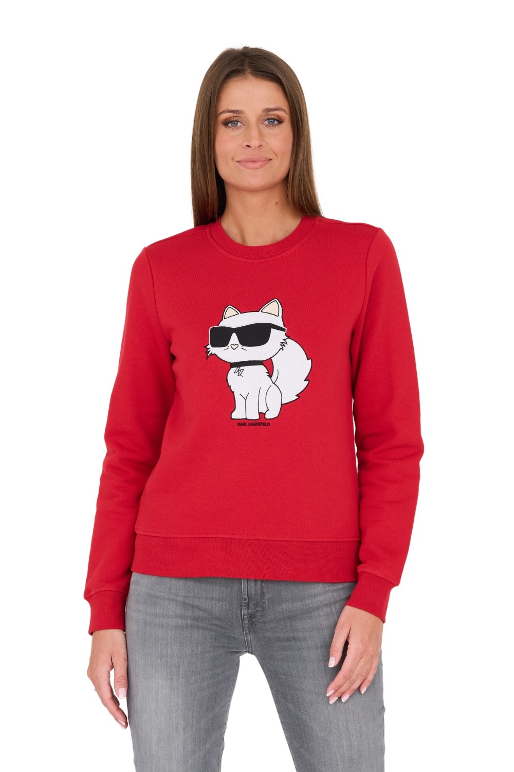 Світшот KARL LAGERFELD Red Ikonik 2.0