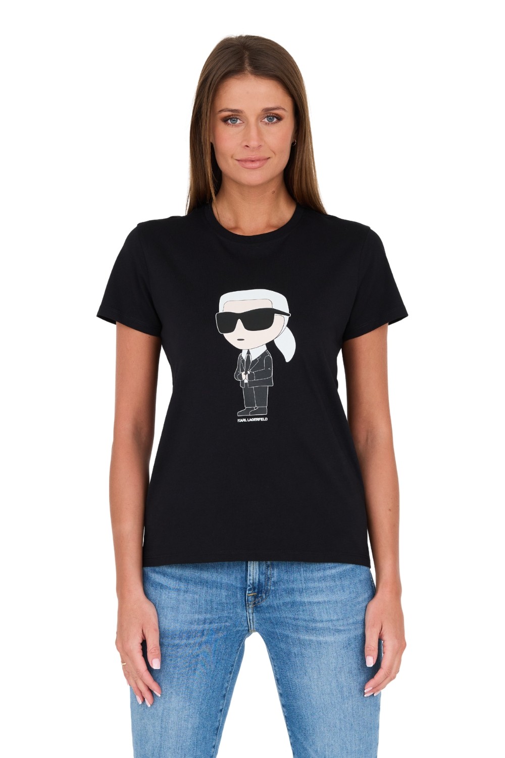 KARL LAGERFELD Чорна футболка Karl