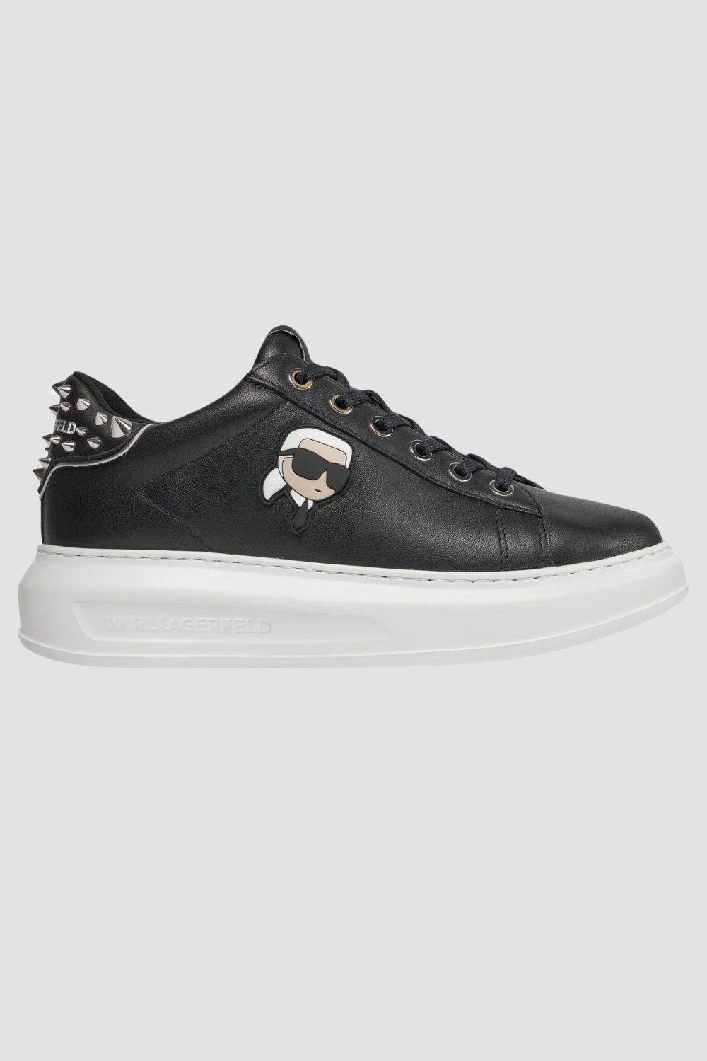 KARL LAGERFELD Czarne sneakersy Kapri Nft Stud Tab
