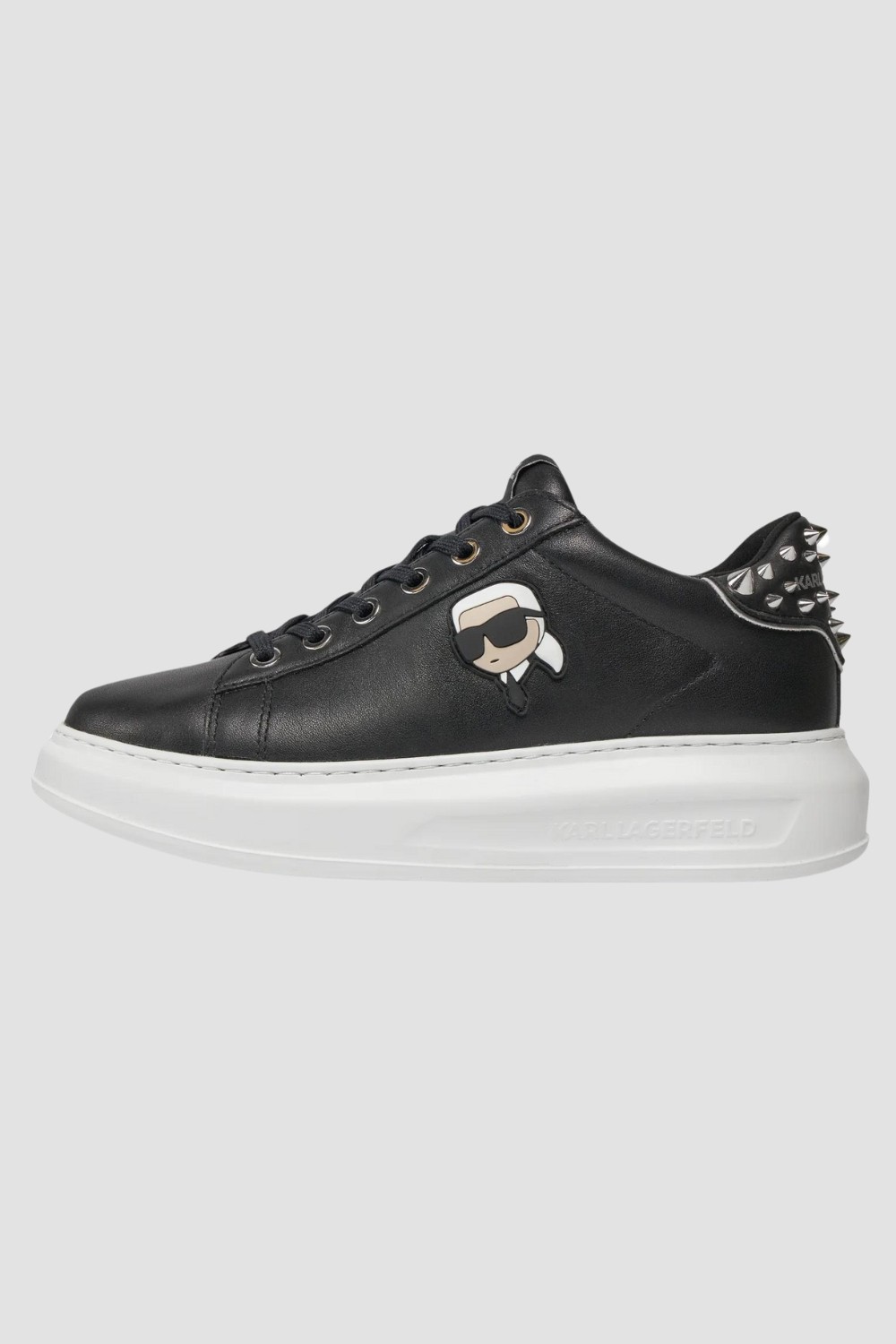 KARL LAGERFELD Czarne sneakersy Kapri Nft Stud Tab