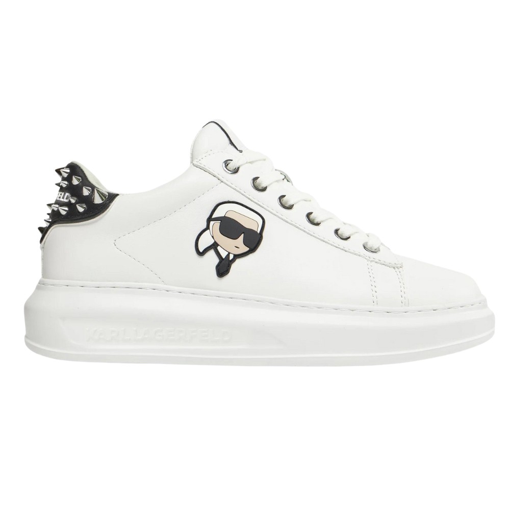 KARL LAGERFELD Białe sneakersy Karpi NFT Stud Tab