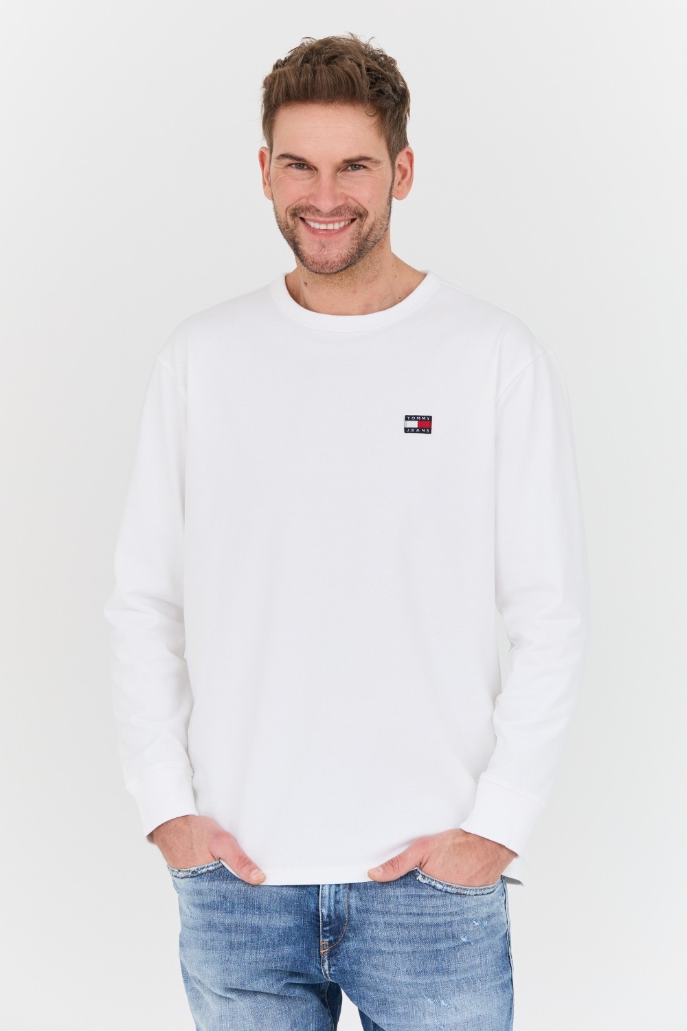 TOMMY JEANS Biały longsleeve