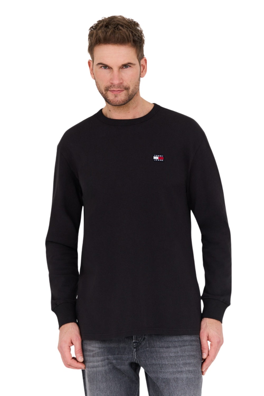 TOMMY JEANS Czarny longsleeve