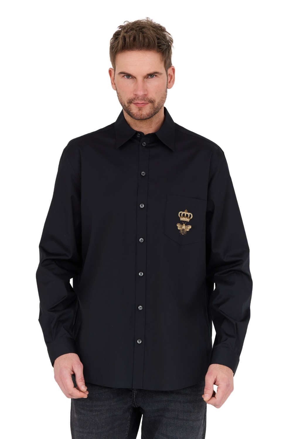 DOLCE & GABBANA Czarna koszula