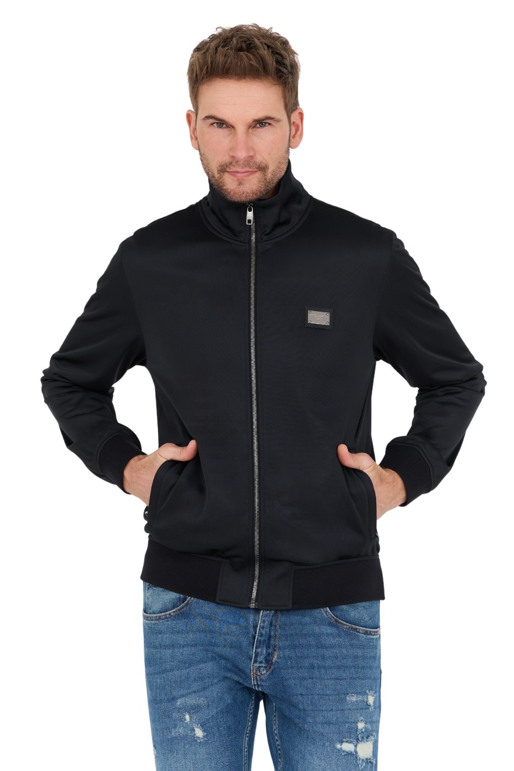 DOLCE & GABBANA Czarny bomber