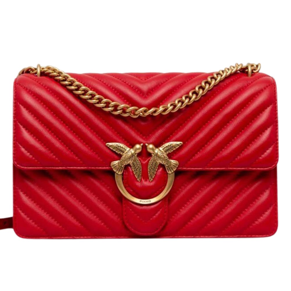 PINKO Czerwona torebka Love One Classic