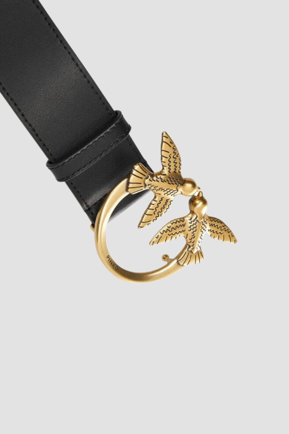 PINKO Czarny pasek Love Berry H3 Belt