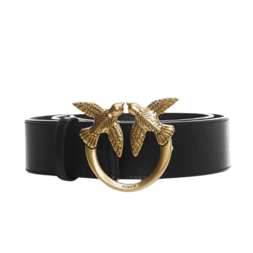 PINKO Czarny pasek Love Berry H3 Belt