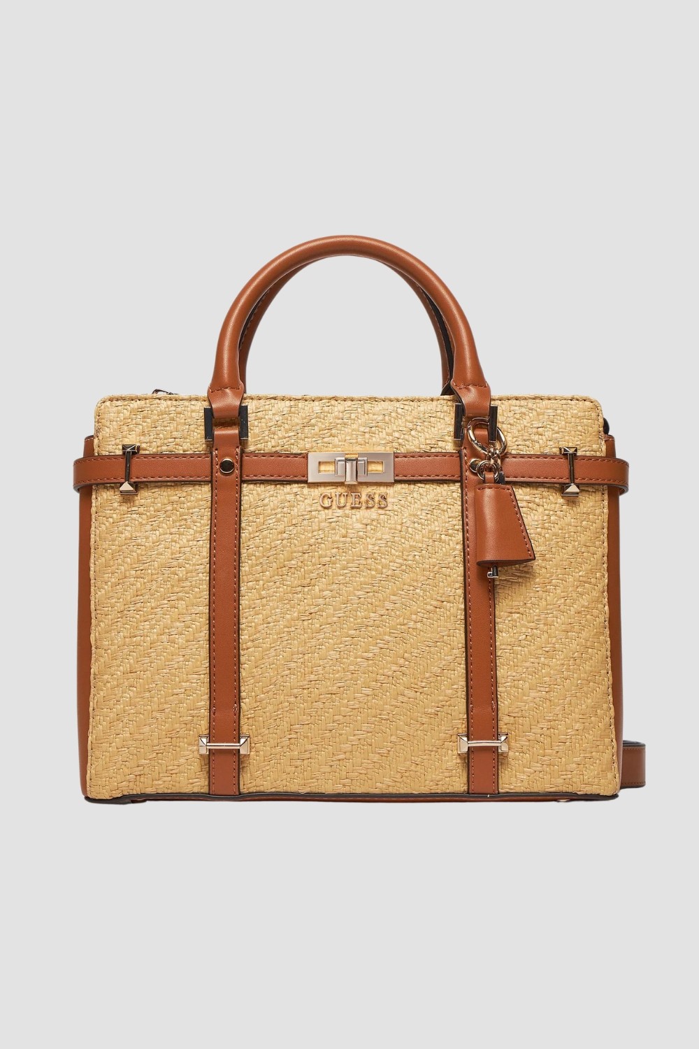 GUESS Beżowa torebka Emilee Luxury